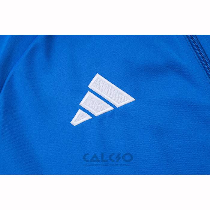 Tuta da Track di Giacca Real Madrid Bambino 2025-2026 Blu Claro